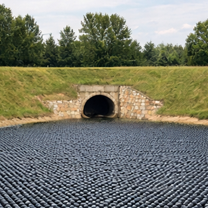 Stormwater & Retention PondsProvides algae control and evaporation reduction.